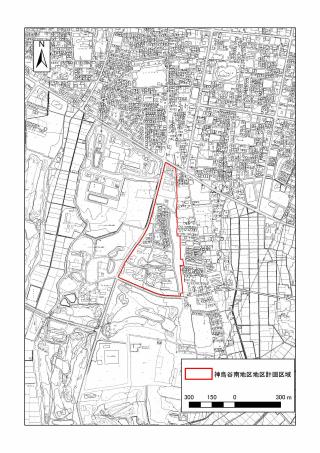 小山栃木都市計画 神鳥谷南地区地区計画位置図