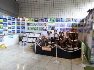 渡良瀬遊水地の生き物展示の様子