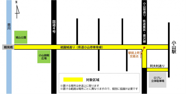 TERRACE OYAMA 2021参加店舗対象区域