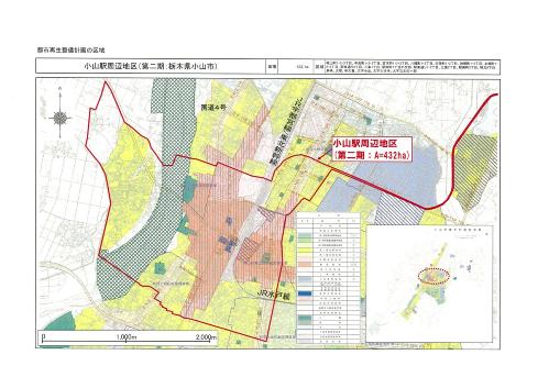 都市再生整備計画の区域及び整備方針区域図