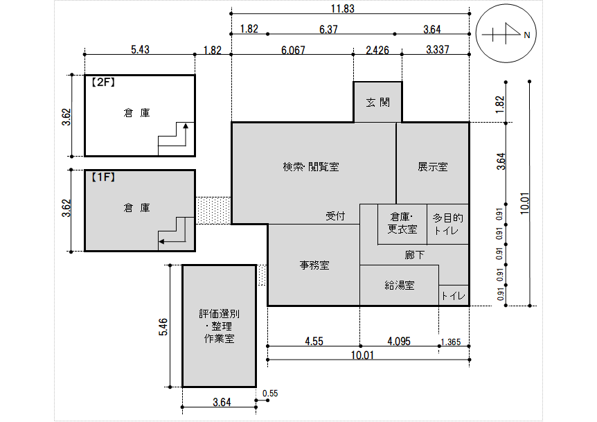 文書館平面図