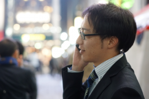 大橋さん（旦那さん）通勤中