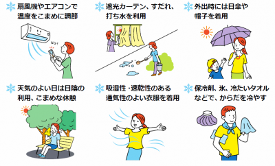 熱中症予防のポイント