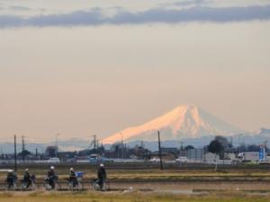富士山と通学