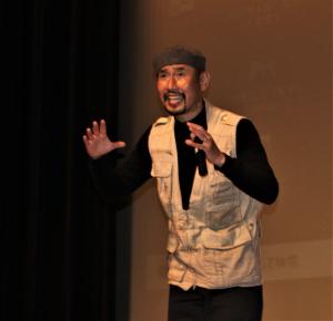 R6人権講演会講師（渡部陽一氏）講演中