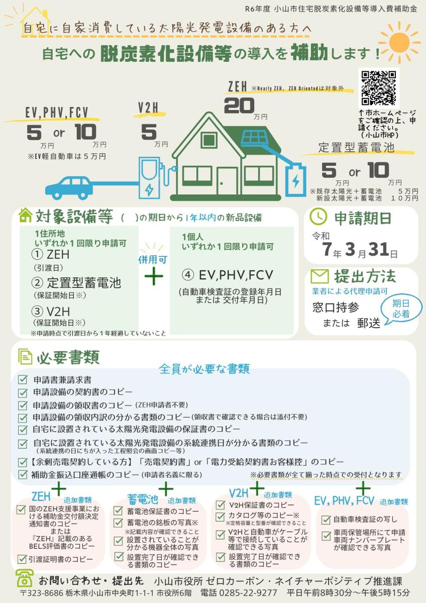 R6小山市住宅脱炭素化設備等導入費補助金(表)