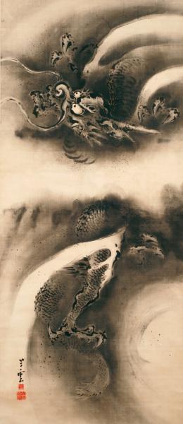 田﨑草雲《龍図》1868（明治元）年頃 草雲美術館
